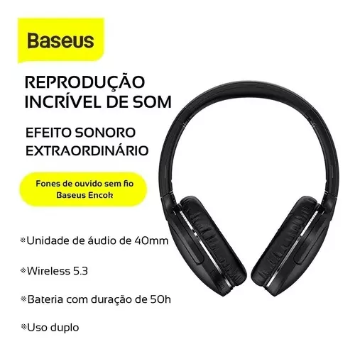 Fone de Ouvido Baseus Encok D02 Pro Original