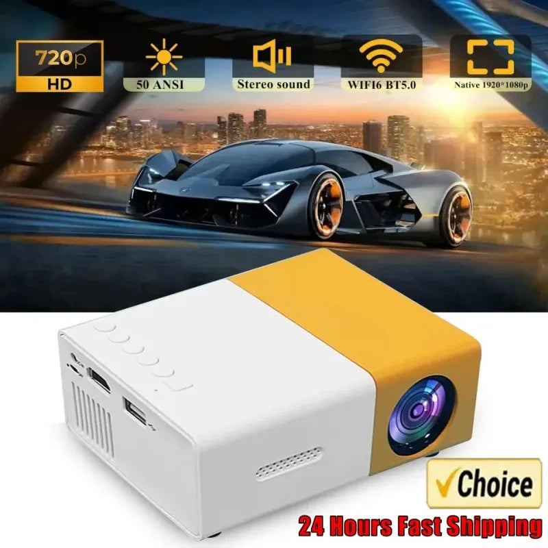 Mini Projetor Portátil Full HD 1080P