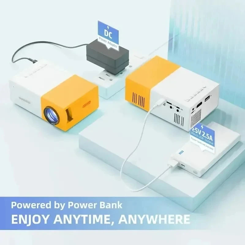 Mini Projetor Portátil Full HD 1080P