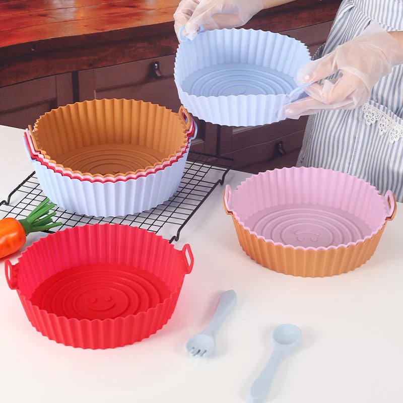 Forma de Silicone para AirFryer | Durável, Saudável e Antiaderente