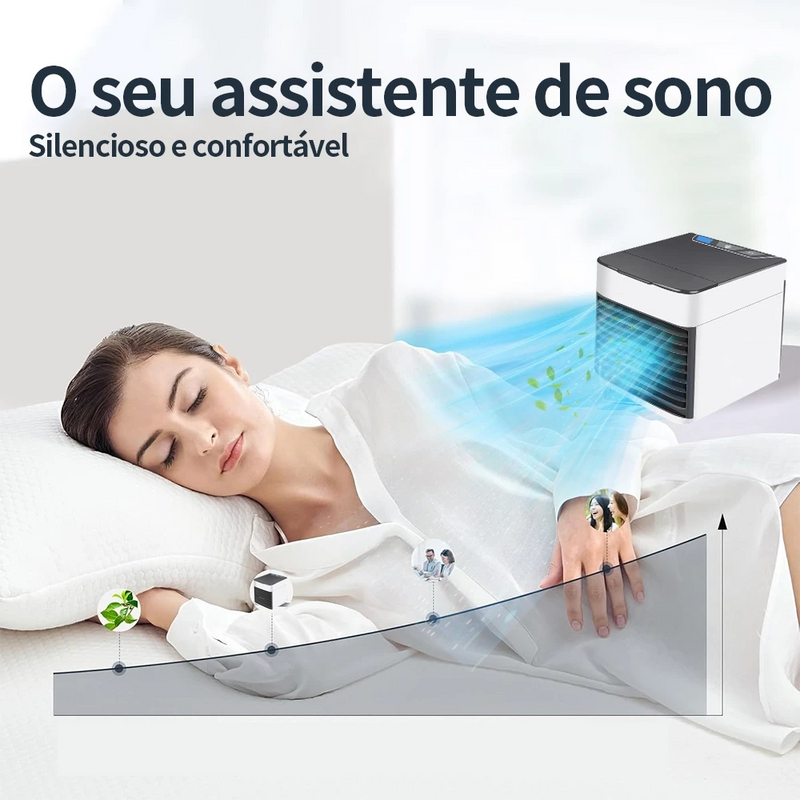 Mini Ar Condicionado Portátil 3 Velocidades | Frescor Instantâneo