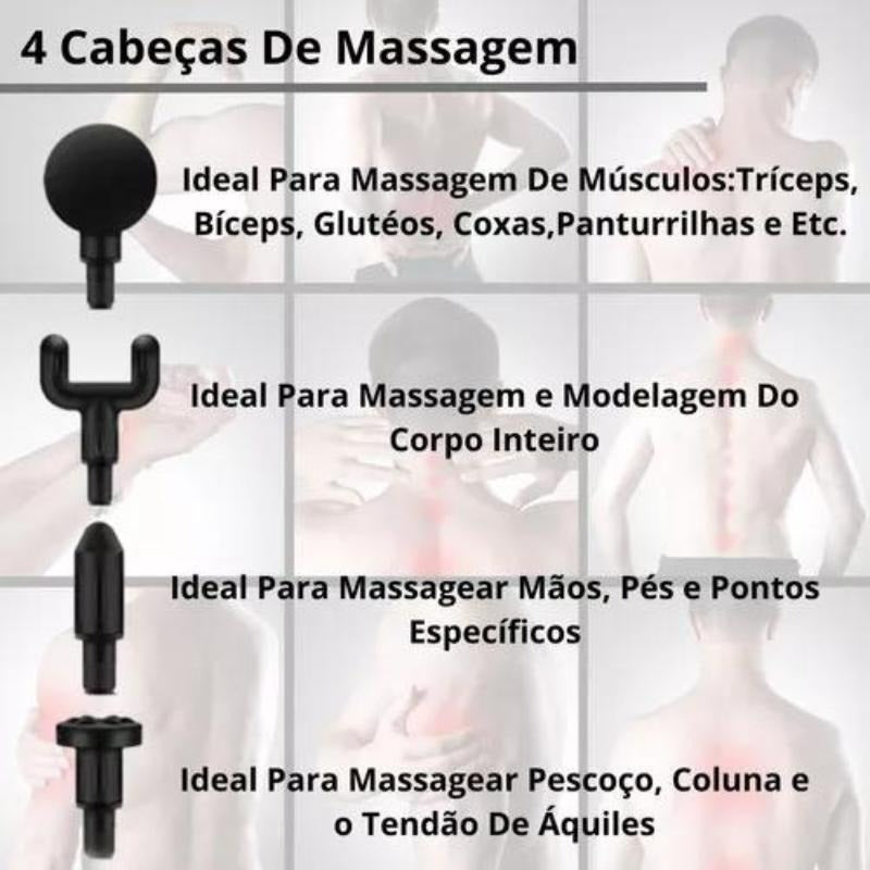 Massageador Elétrico Alta Frequência - Massagem Profunda e Relaxante
