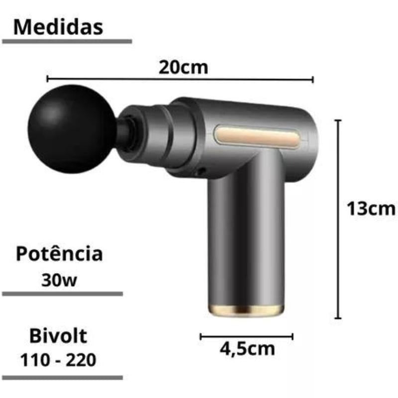 Massageador Elétrico Alta Frequência - Massagem Profunda e Relaxante