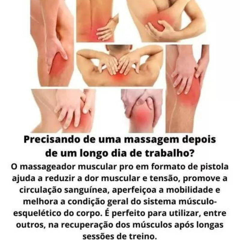 Massageador Elétrico Alta Frequência - Massagem Profunda e Relaxante