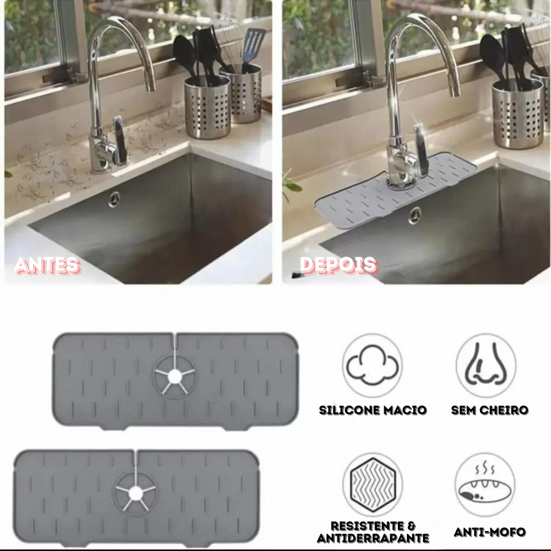 Tapete de Silicone para Pia - Organização e Praticidade - 30% OFF