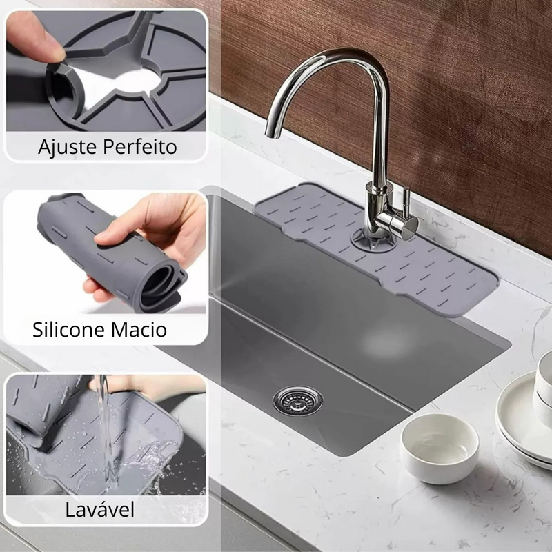 Tapete de Silicone para Pia - Organização e Praticidade - 30% OFF