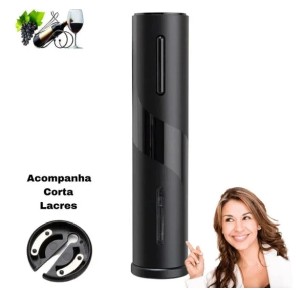 Saca Rolhas Elétrico Automático - Abra Vinhos em Segundos