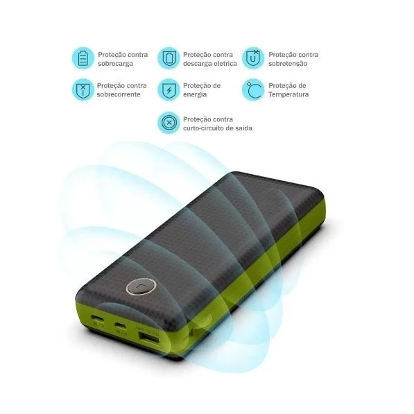 Carregador Portátil Power Bank 10000mah ou 20000mah